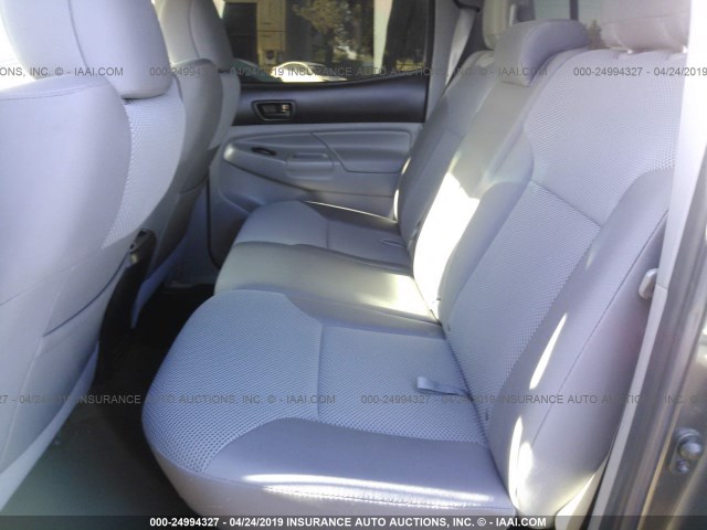 3TMJU4GN3FM192120 - 2015 TOYOTA TACOMA DOUBLE CAB PRERUNNER GRAY photo 8