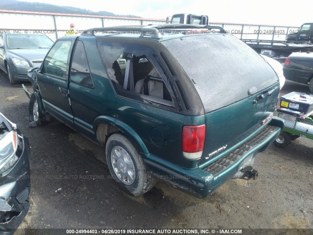 1GKCT18W6TK506657 - 1996 GMC JIMMY GREEN photo 3