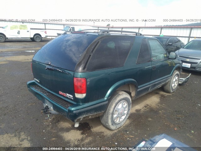 1GKCT18W6TK506657 - 1996 GMC JIMMY GREEN photo 4