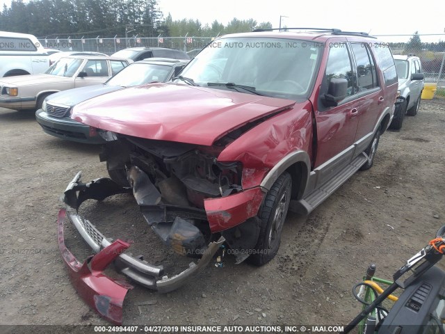 1FMPU17L14LA85844 - 2004 FORD EXPEDITION EDDIE BAUER RED photo 2