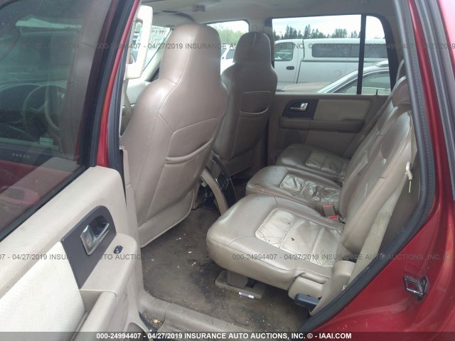 1FMPU17L14LA85844 - 2004 FORD EXPEDITION EDDIE BAUER RED photo 8