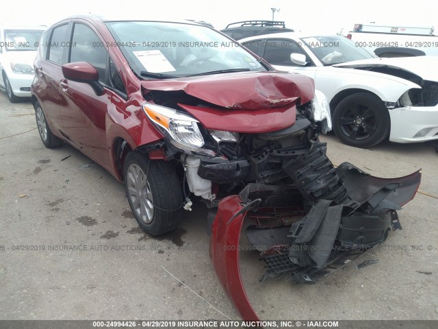 3N1CE2CP2FL386583 - 2015 NISSAN VERSA NOTE S/S PLUS/SV/SL/SR RED photo 1