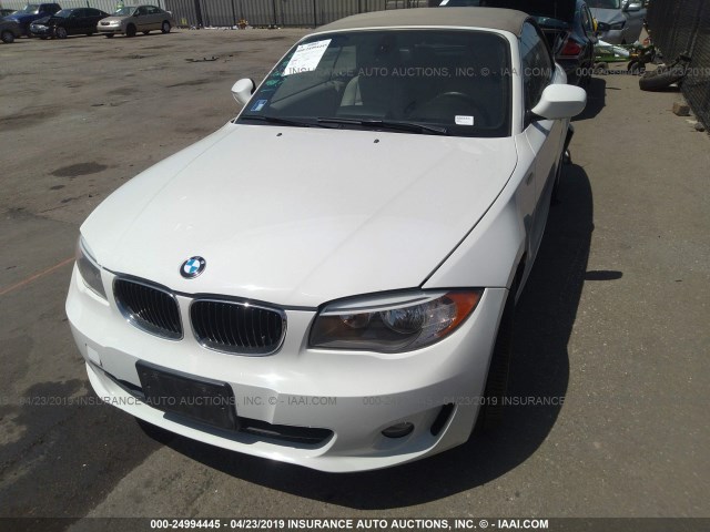 WBAUN1C5XCVR00263 - 2012 BMW 128 I WHITE photo 2