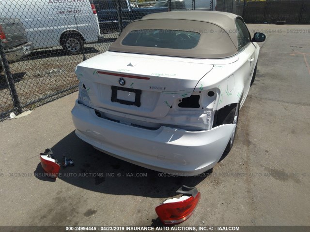 WBAUN1C5XCVR00263 - 2012 BMW 128 I WHITE photo 4