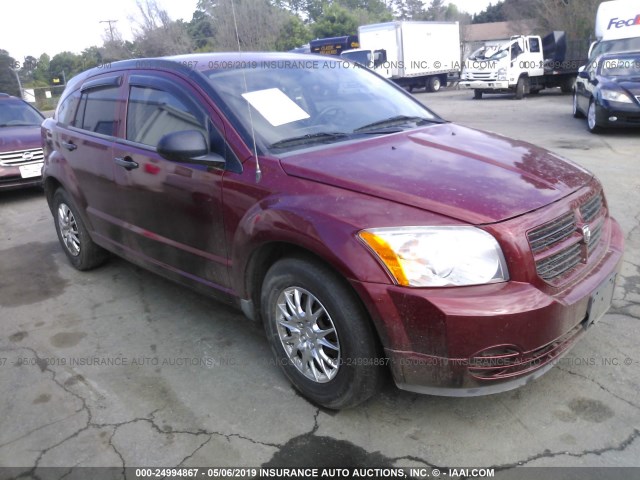 1B3HB28B08D605379 - 2008 DODGE CALIBER MAROON photo 1