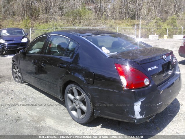 1N4BA41E06C847461 - 2006 NISSAN MAXIMA SE/SL BLACK photo 3