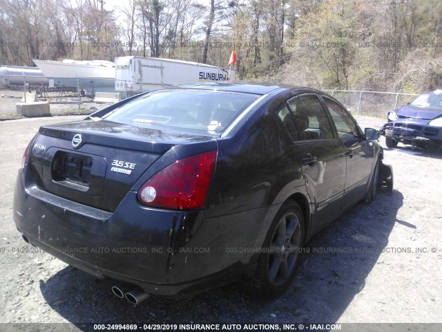 1N4BA41E06C847461 - 2006 NISSAN MAXIMA SE/SL BLACK photo 4