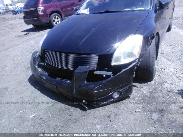 1N4BA41E06C847461 - 2006 NISSAN MAXIMA SE/SL BLACK photo 6