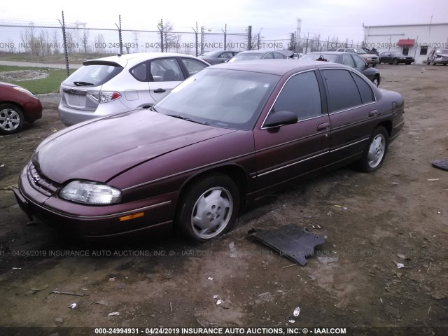 2G1WL52M0V9146869 - 1997 CHEVROLET LUMINA LS MAROON photo 2