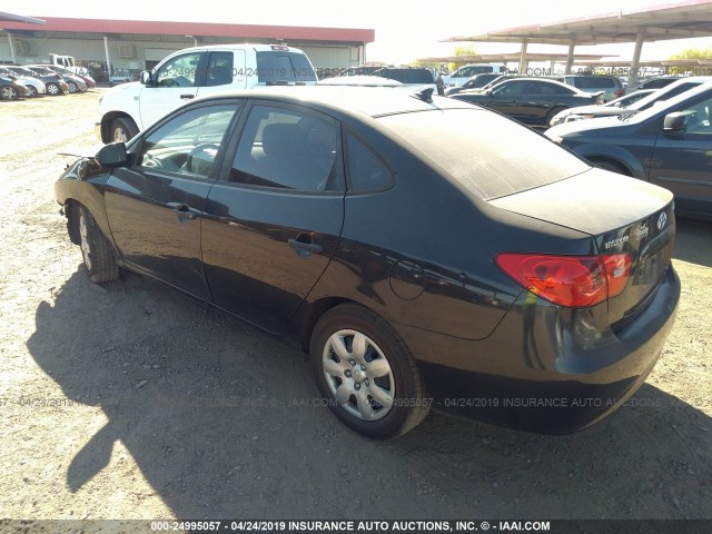 KMHDU46D89U662935 - 2009 HYUNDAI ELANTRA GLS/SE BLACK photo 3