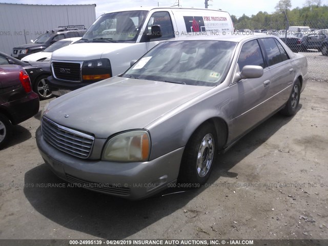 1G6KD54Y22U178856 - 2002 CADILLAC DEVILLE BEIGE photo 2