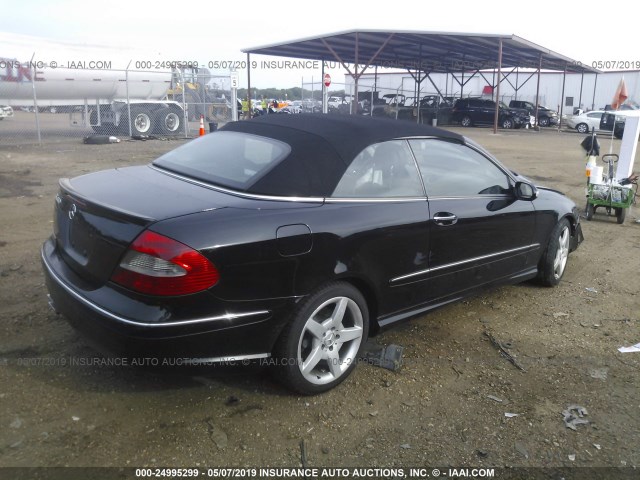 WDBTK72F27F222272 - 2007 MERCEDES-BENZ CLK 550 BLACK photo 4