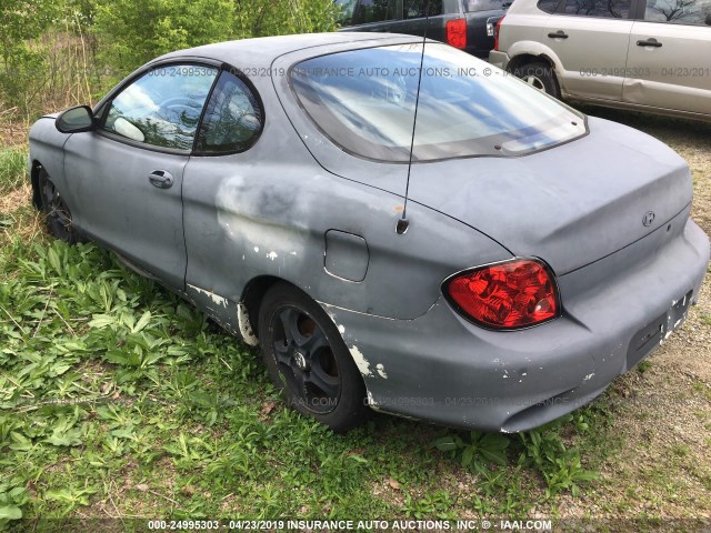 KMHJG25F4YU157474 - 2000 HYUNDAI TIBURON GRAY photo 3