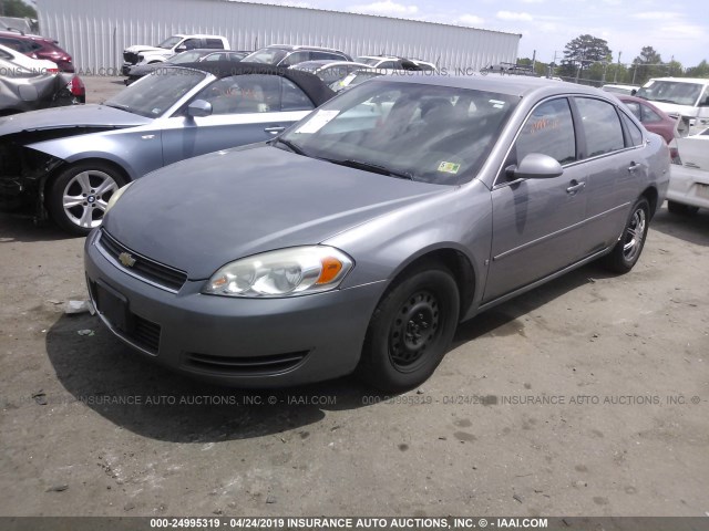 2G1WS581369415724 - 2006 CHEVROLET IMPALA POLICE GRAY photo 2