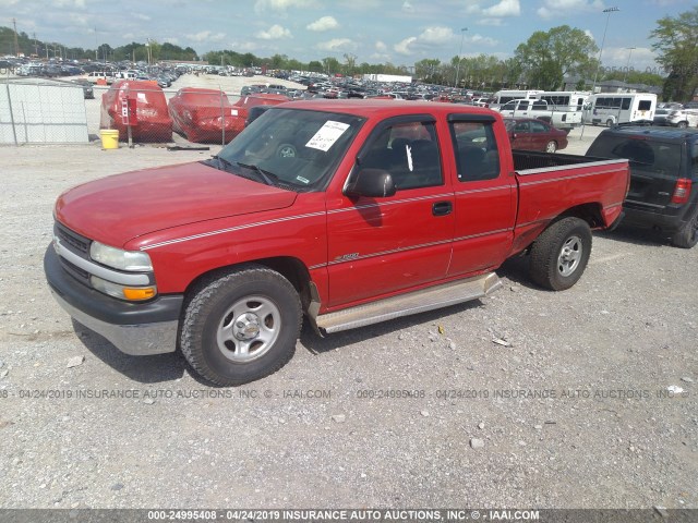 2GCEC19W011139061 - 2001 CHEVROLET SILVERADO C1500 RED photo 2