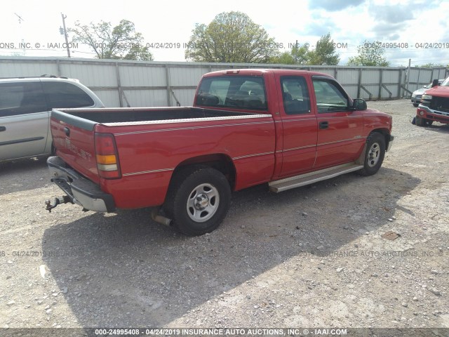 2GCEC19W011139061 - 2001 CHEVROLET SILVERADO C1500 RED photo 4