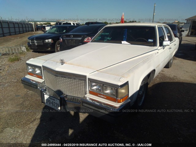 1G6DW51Y0J9725194 - 1988 CADILLAC BROUGHAM WHITE photo 2