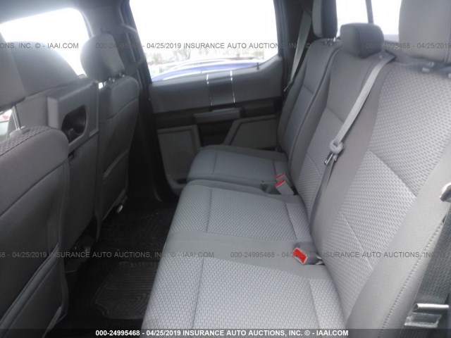 1FTEW1EP3JFA79050 - 2018 FORD F150 SUPERCREW GRAY photo 8