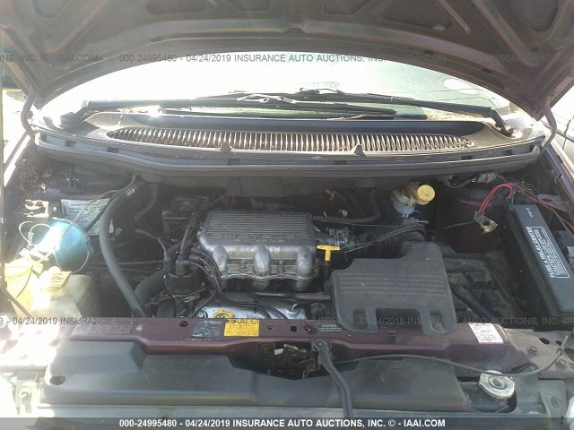 2B4FP2539WR682781 - 1998 DODGE CARAVAN MAROON photo 10