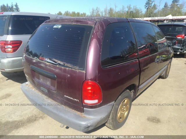 2B4FP2539WR682781 - 1998 DODGE CARAVAN MAROON photo 4