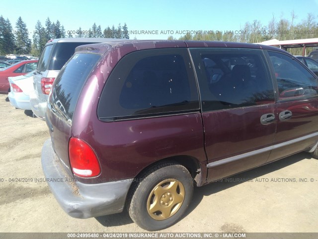 2B4FP2539WR682781 - 1998 DODGE CARAVAN MAROON photo 6