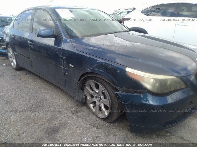 WBANB53556CN93041 - 2006 BMW 550 I Dark Blue photo 6