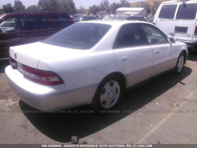 JT8BF28G6Y5091020 - 2000 LEXUS ES 300 WHITE photo 4