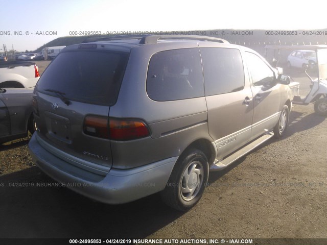4T3ZF13C1WU041629 - 1998 TOYOTA SIENNA LE/XLE GOLD photo 4