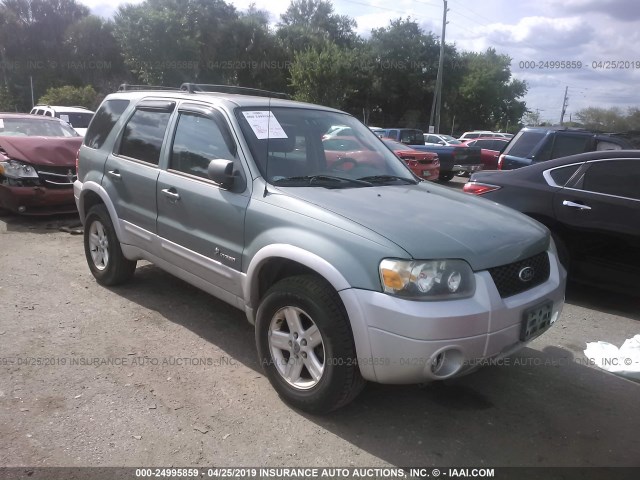 1FMCU95H56KC55319 - 2006 FORD ESCAPE HEV GREEN photo 1