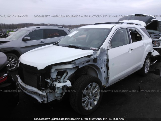 2CNFLGEW2A6294092 - 2010 CHEVROLET EQUINOX LTZ WHITE photo 2