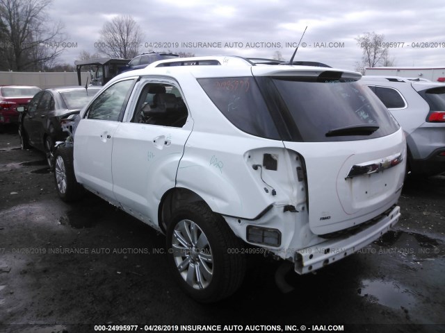 2CNFLGEW2A6294092 - 2010 CHEVROLET EQUINOX LTZ WHITE photo 3