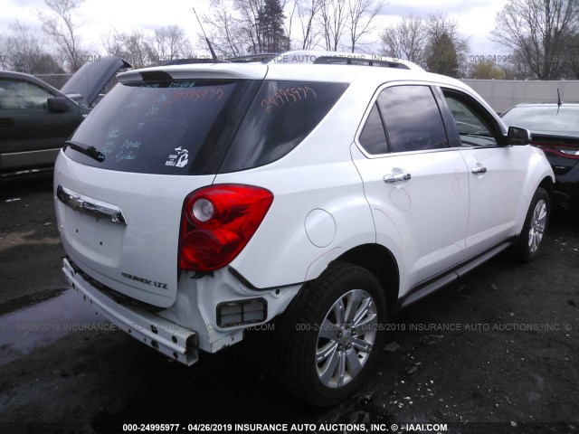 2CNFLGEW2A6294092 - 2010 CHEVROLET EQUINOX LTZ WHITE photo 4