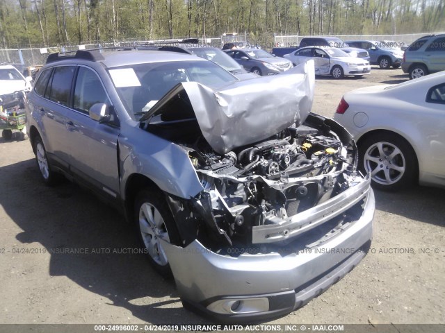 4S4BRBFC1B3381494 - 2011 SUBARU OUTBACK 2.5I PREMIUM GRAY photo 1