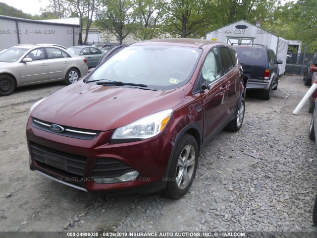 1FMCU0GX8EUD14592 - 2014 FORD ESCAPE SE RED photo 2