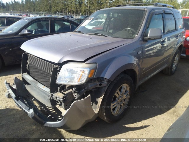 4M2CU97178KJ27312 - 2008 MERCURY MARINER PREMIER GRAY photo 2