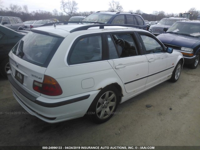 WBAAW334X1ET41118 - 2001 BMW 325 IT WHITE photo 4