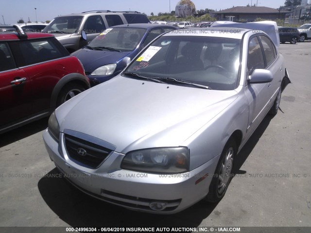 KMHDN46D75U068859 - 2005 HYUNDAI ELANTRA GLS/GT SILVER photo 2