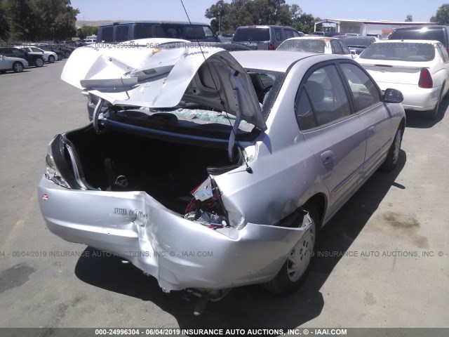 KMHDN46D75U068859 - 2005 HYUNDAI ELANTRA GLS/GT SILVER photo 4