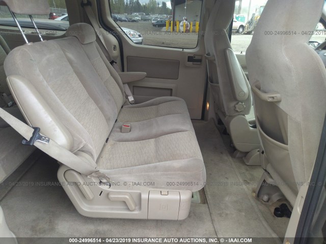 2FMZA51645BA01268 - 2005 FORD FREESTAR SE GRAY photo 8