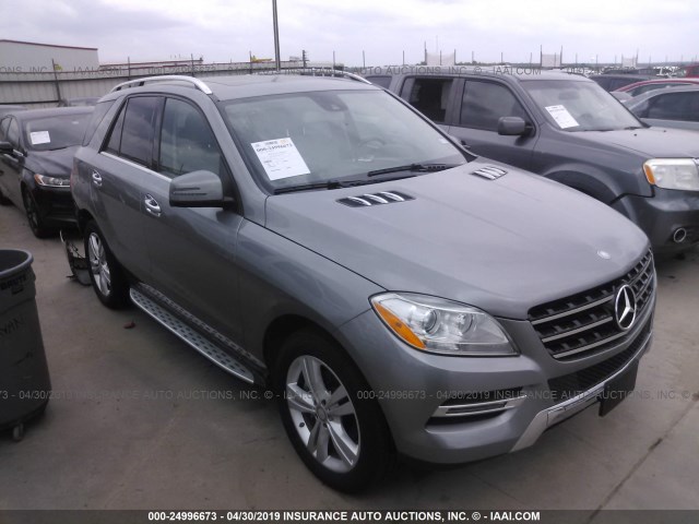 4JGDA5JB5FA456120 - 2015 MERCEDES-BENZ ML 350 GRAY photo 1