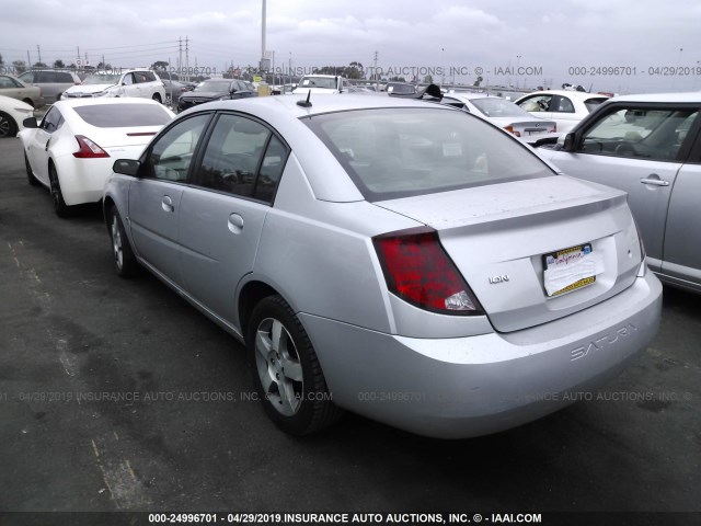 1G8AL58F87Z173024 - 2007 SATURN ION LEVEL 3 SILVER photo 3