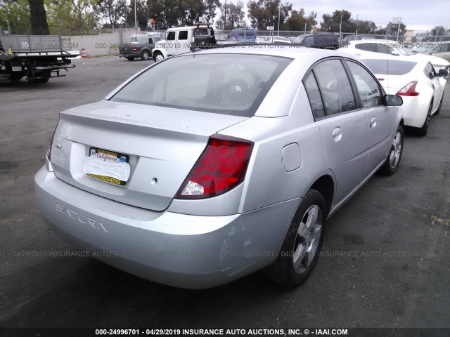 1G8AL58F87Z173024 - 2007 SATURN ION LEVEL 3 SILVER photo 4