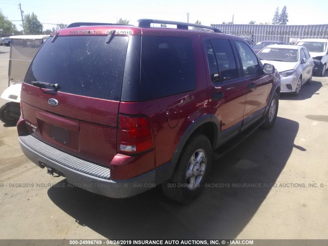 1FMZU63K53ZA59763 - 2003 FORD EXPLORER XLT/XLT SPORT/NBX Qırmızı foto 4