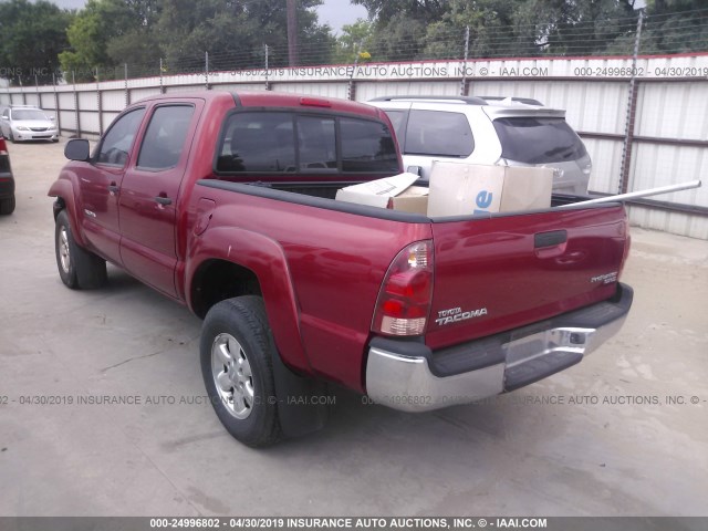 3TMJU62N08M062978 - 2008 TOYOTA TACOMA DOUBLE CAB PRERUNNER RED photo 3