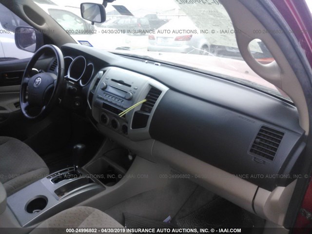 3TMJU62N08M062978 - 2008 TOYOTA TACOMA DOUBLE CAB PRERUNNER RED photo 5