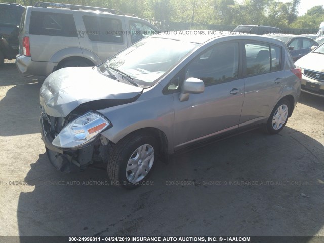 3N1BC1CP8CK248267 - 2012 NISSAN VERSA S/SL SILVER photo 2