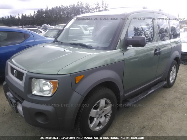 5J6YH28643L048310 - 2003 HONDA ELEMENT EX GREEN photo 2