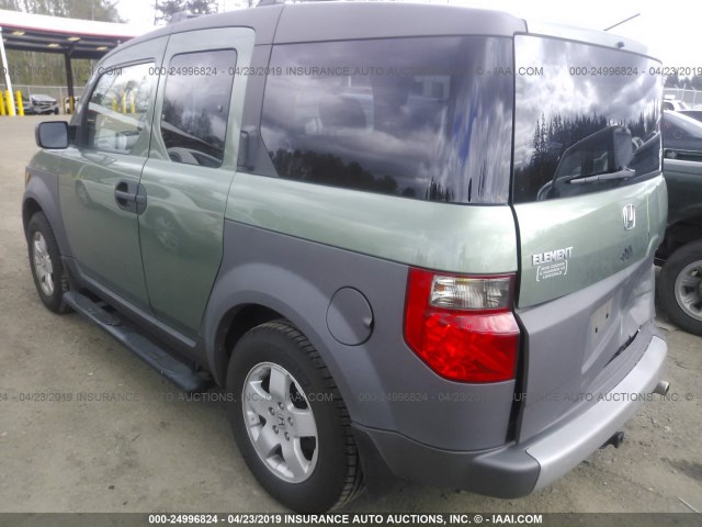 5J6YH28643L048310 - 2003 HONDA ELEMENT EX GREEN photo 3