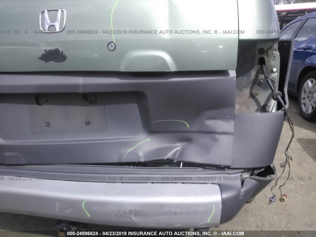 5J6YH28643L048310 - 2003 HONDA ELEMENT EX GREEN photo 6