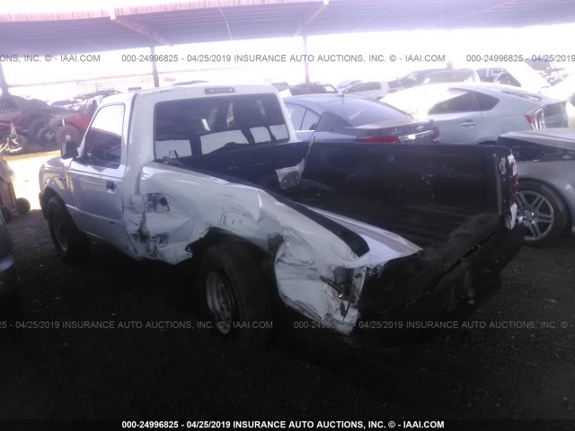 1FTYR10D25PA88789 - 2005 FORD RANGER WHITE photo 3